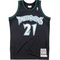 Authentic Jersey Minnesota Timberwolves Alternate 1997-98 Kevin Garnett
