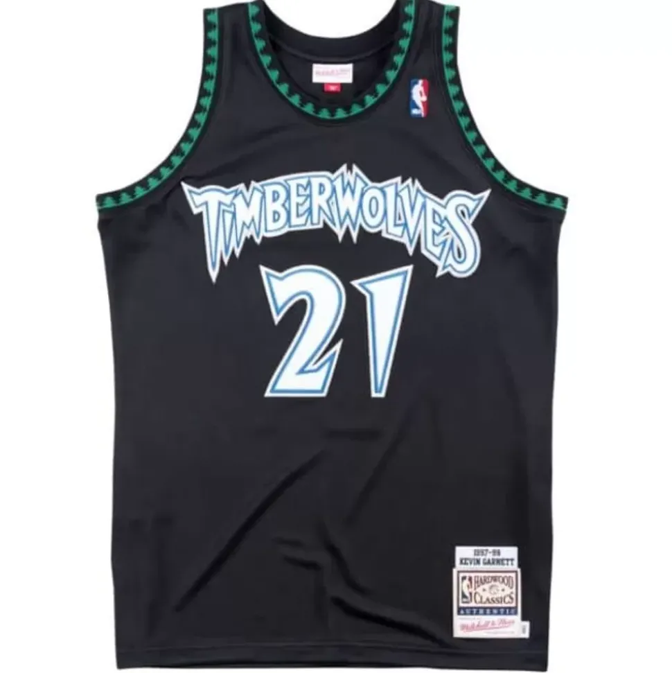 Authentic Jersey Minnesota Timberwolves Alternate 1997-98 Kevin Garnett