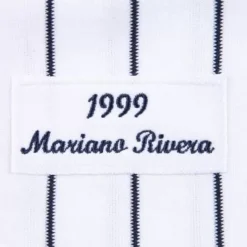 Authentic Jersey New York Yankees Home World Series 1999 Mariano Rivera