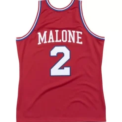 Authentic Jersey Philadelphia 76Ers 1982-83 Moses Malone