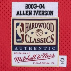 Authentic Jersey Philadelphia 76Ers 2003-04 Allen Iverson
