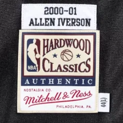 Authentic Jersey Philadelphia 76Ers Road Finals 2000-01 Allen Iverson