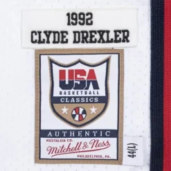 Authentic Jersey Team Usa 1992 Clyde Drexler