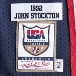 Authentic Jersey Team Usa 1992 John Stockton