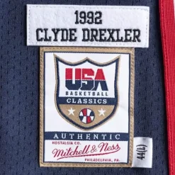 Authentic Jersey Team Usa 1992 Clyde Drexler
