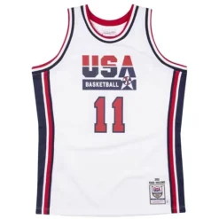 Authentic Jersey Team Usa 1992 Karl Malone