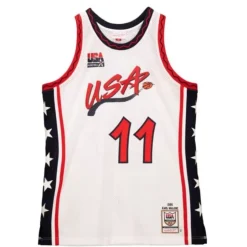 Authentic Karl Malone Team Usa Mens 1996-97 Jersey
