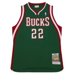 Authentic Khris Middleton Milwaukee Bucks Road 2013-14 Jersey