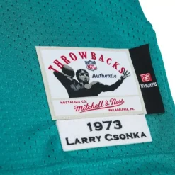 Authentic Larry Csonka Miami Dolphins Dark 1973 Jersey