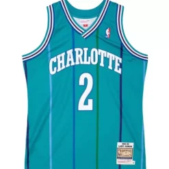 Authentic Larry Johnson Charlotte Hornets Road 1992-93 Jersey