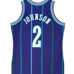 Authentic Larry Johnson Charlotte Hornets Alternate 1994-95 Jersey