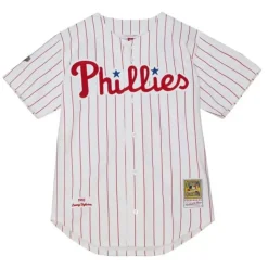 Authentic Lenny Dykstra Philadelphia Phillies Home World Series 1993 Jersey