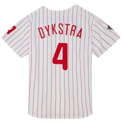 Authentic Lenny Dykstra Philadelphia Phillies Home World Series 1993 Jersey