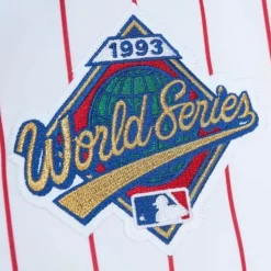 Authentic Lenny Dykstra Philadelphia Phillies Home World Series 1993 Jersey