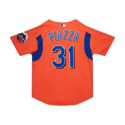 Authentic Mike Piazza New York Mets 2004 Bp Jersey