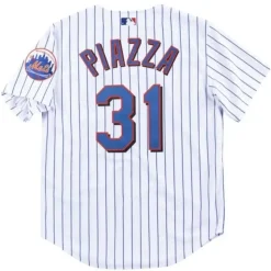 Authentic Mike Piazza New York Mets Home 2000 Jersey