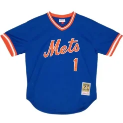 Authentic Mookie Wilson New York Mets 1986 Bp Jersey
