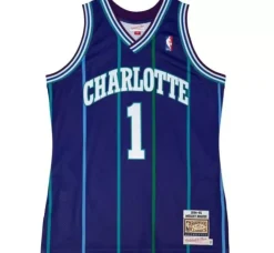 Authentic Muggsy Bogues Charlotte Hornets Alternate 1994-95 Jersey