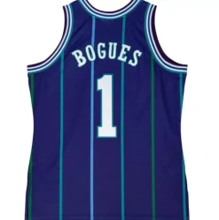 Authentic Muggsy Bogues Charlotte Hornets Alternate 1994-95 Jersey
