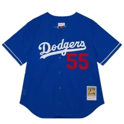 Authentic Orel Hershiser Los Angeles Dodgers 2000 Bp Jersey