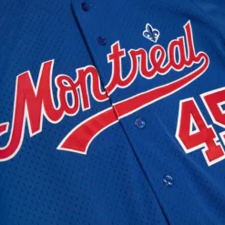 Authentic Pedro Martinez Montreal Expos 1997 Bp Button Front Jersey