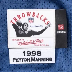 Authentic Peyton Manning Indianapolis Colts 1998 Jersey
