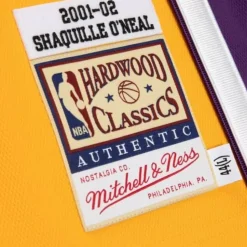 Authentic Shaquille O'Neal Los Angeles Lakers 2001-02 Jersey