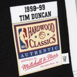 Authentic Tim Duncan San Antonio Spurs 1998-99 Jersey