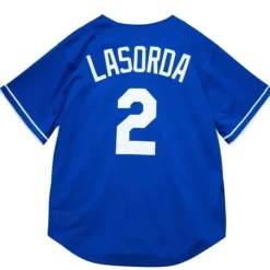 Authentic Tommy Lasorda Los Angeles Dodgers 1995 Button Front Jersey