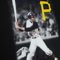 Batter Up Ls Tee Pittsburgh Pirates Roberto Clemente