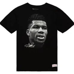Big Face B/W Tee Players Association - Nba Giannis Antetokounmpo