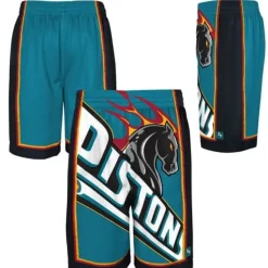 Big Face Shorts Detroit Pistons