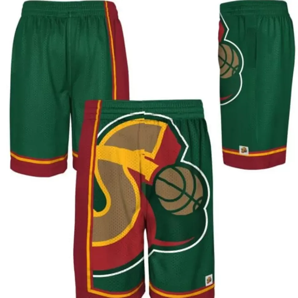 Big Face Shorts Seattle Supersonics