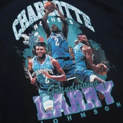 Bling Ss Tee Hwc Charlotte Hornets Larry Johnson
