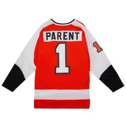 Blue Line Bernie Parent Philadelphia Flyers 1974 Jersey