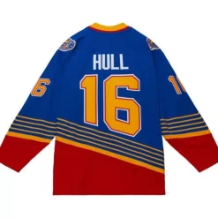 Blue Line Brett Hull St. Louis Blues 1995 Jersey