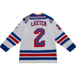 Blue Line Brian Leetch New York Rangers 1993 Jersey