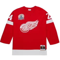 Blue Line Chris Chelios Detroit Red Wings Dark 2001 Jersey