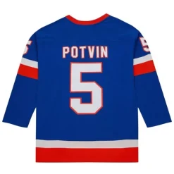 Blue Line Denis Potvin New York Islanders Dark 1982 Jersey