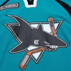 Blue Line Evgeni Nabokov San Jose Sharks Dark 1999 Jersey