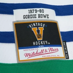 Blue Line Gordie Howe Hartford Whalers Dark 1979 Jersey