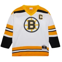 Blue Line Johnny Bucyk Boston Bruins White 1973 Jersey