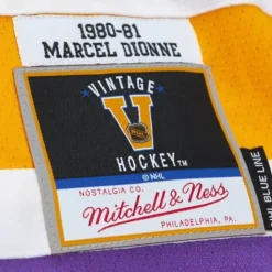 Blue Line Marcel Dionne Los Angeles Kings 1980 Jersey