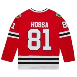 Blue Line Marian Hossa Chicago Blackhawks Dark 2014 Jersey