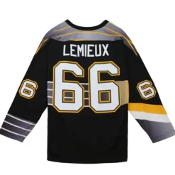 Blue Line Mario Lemieux Pittsburgh Penguins 1996 Jersey