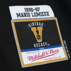 Blue Line Mario Lemieux Pittsburgh Penguins 1996 Jersey