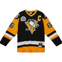 Blue Line Mario Lemieux Pittsburgh Penguins 1991 Jersey