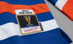 Blue Line Mark Messier Edmonton Oilers 1986 Jersey