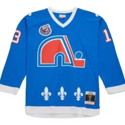 Blue Line Mats Sundin Quebec Nordiques Dark 1992 Jersey
