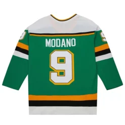Blue Line Mike Modano Minnesota North Stars Dark 1989 Jersey